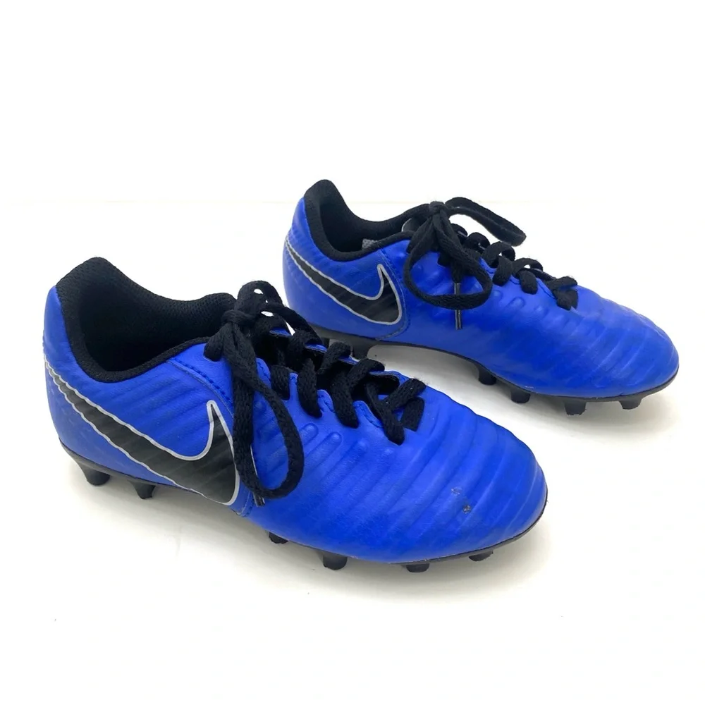 Nike Jr Youth Tiempo Legend 7 Racer Blue/Metallic Silver Soccer Cleats